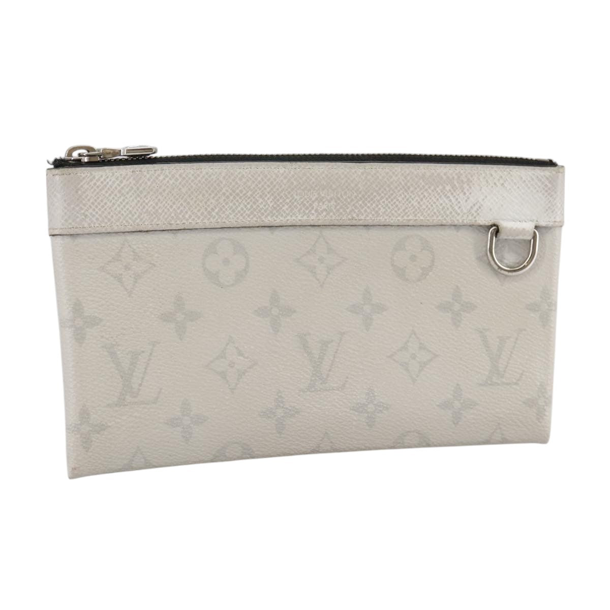 Louis Vuitton Discovery Grey Canvas Clutch Bag (Pre-Owned)