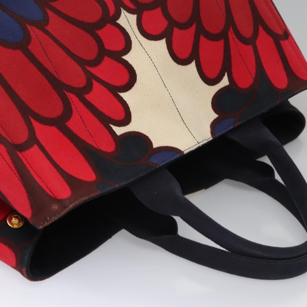 Prada Canapa Multicolour Canvas Handbag (Pre-Owned)