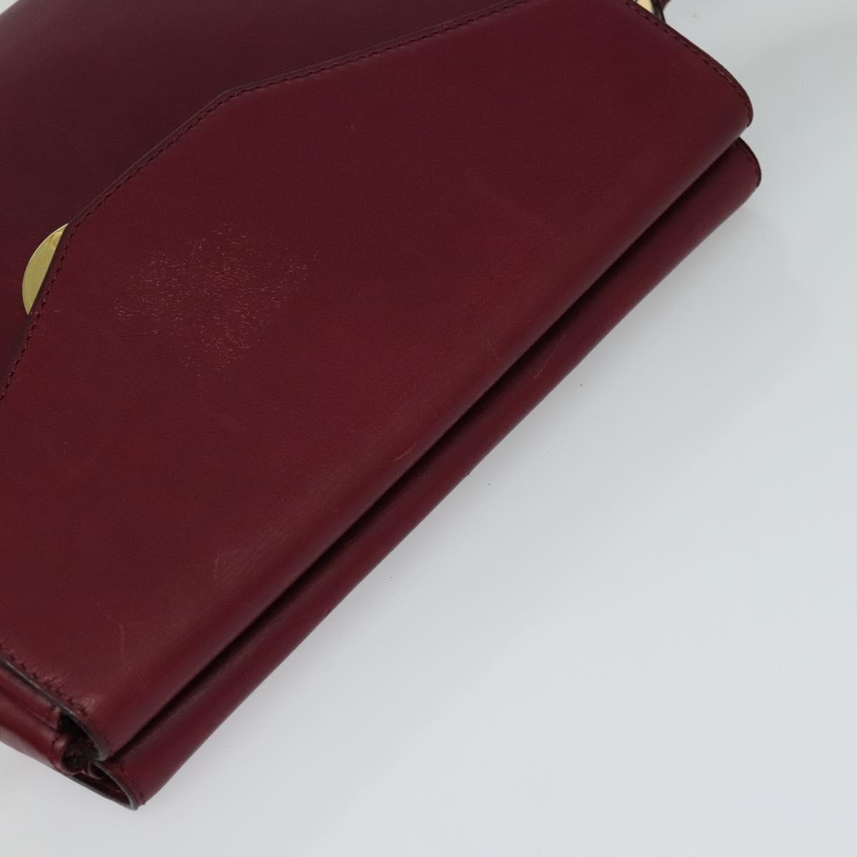 Céline Burgundy Leather Shoulder Bag (Pre-Owned)