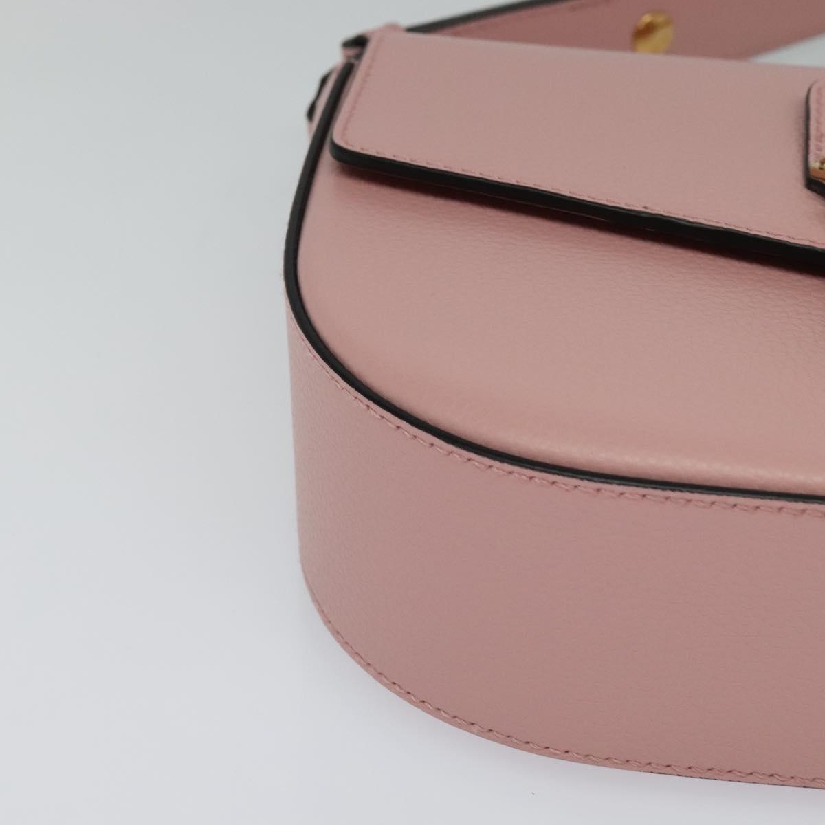 Versace Pink Leather Shoulder Bag (Pre-Owned)