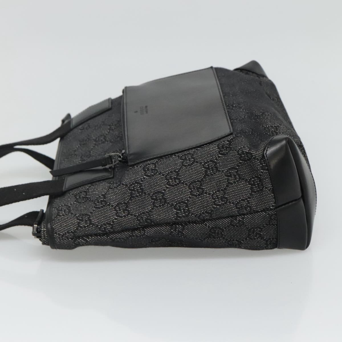 Gucci Gg Canvas Black Canvas Tote Bag (Pre-Owned)