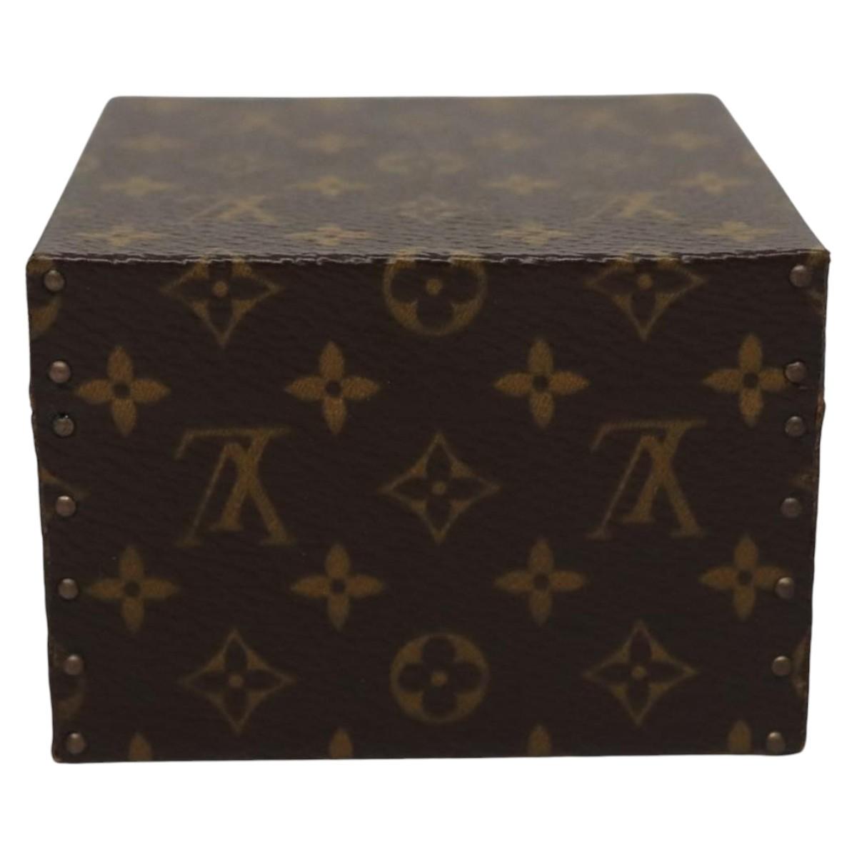 Louis Vuitton Jewelry Case Brown Canvas Clutch Bag (Pre-Owned)