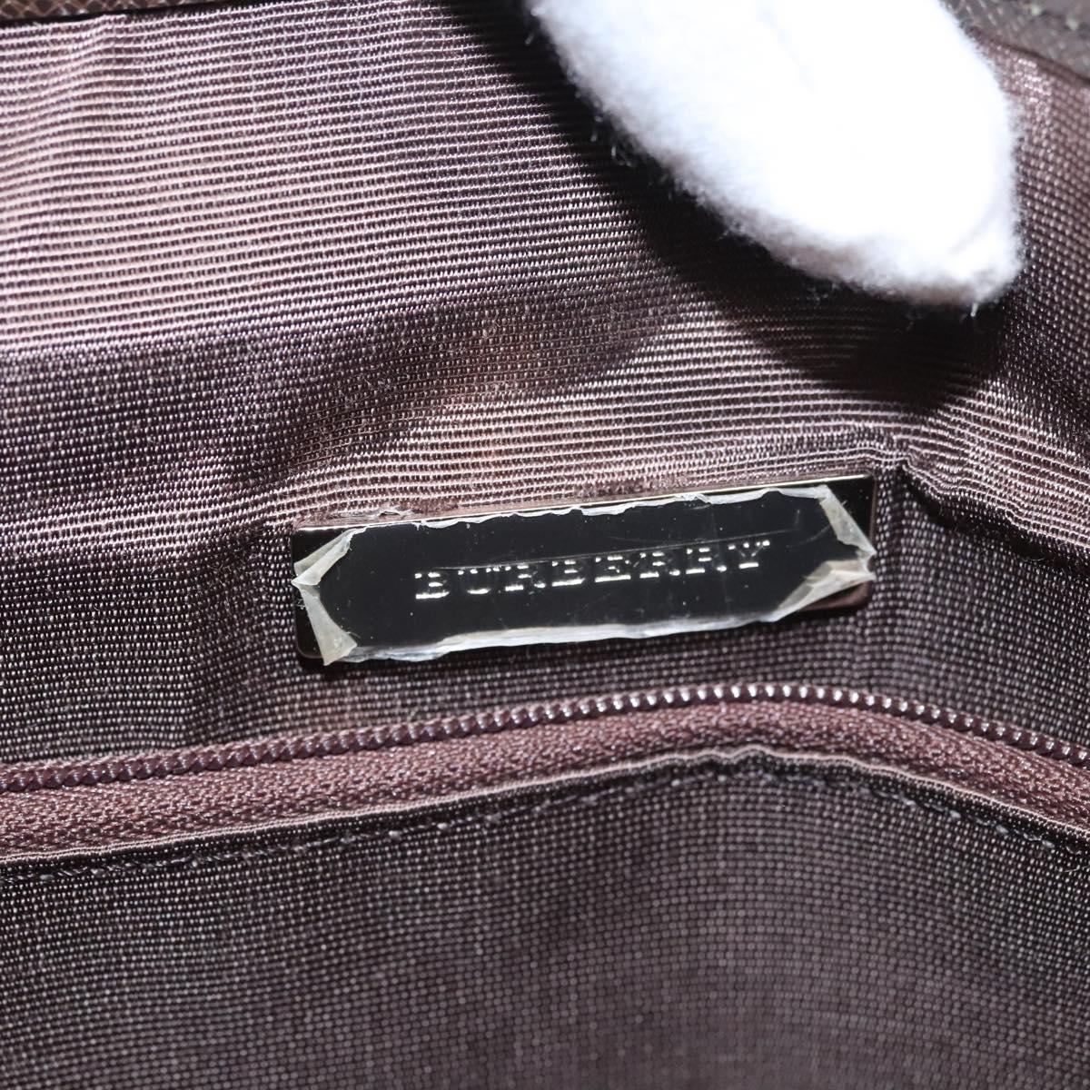 Burberry Nova Check Beige Canvas Handbag (Pre-Owned)