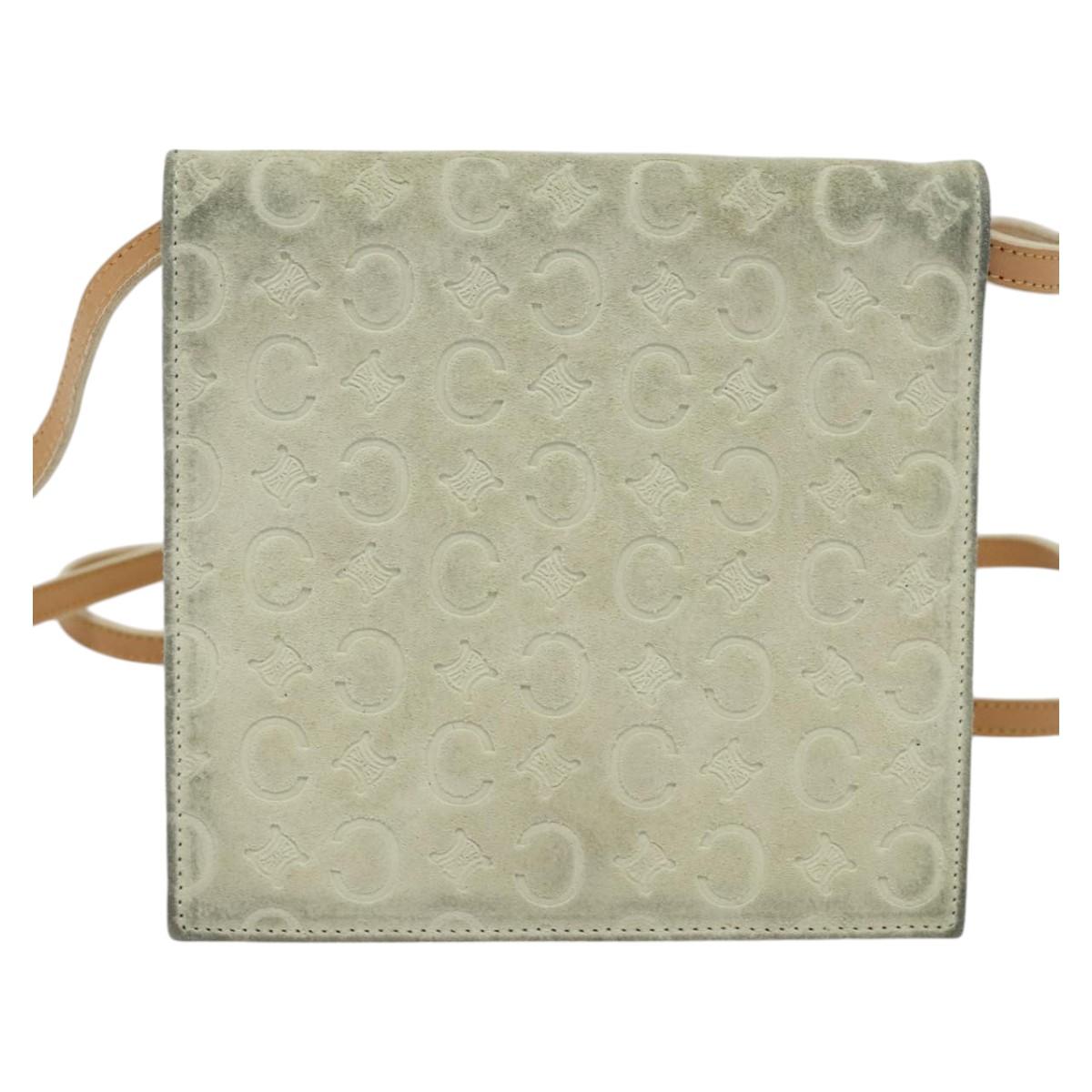 Céline Macadam Grey Suede Wallet (Pre-Owned)