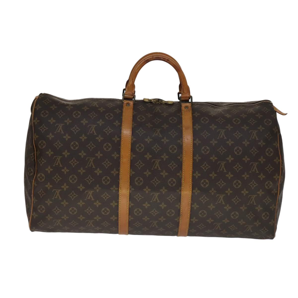 Louis Vuitton Keepall 60 Brown Canvas Travel Bag (Pre-Owned)