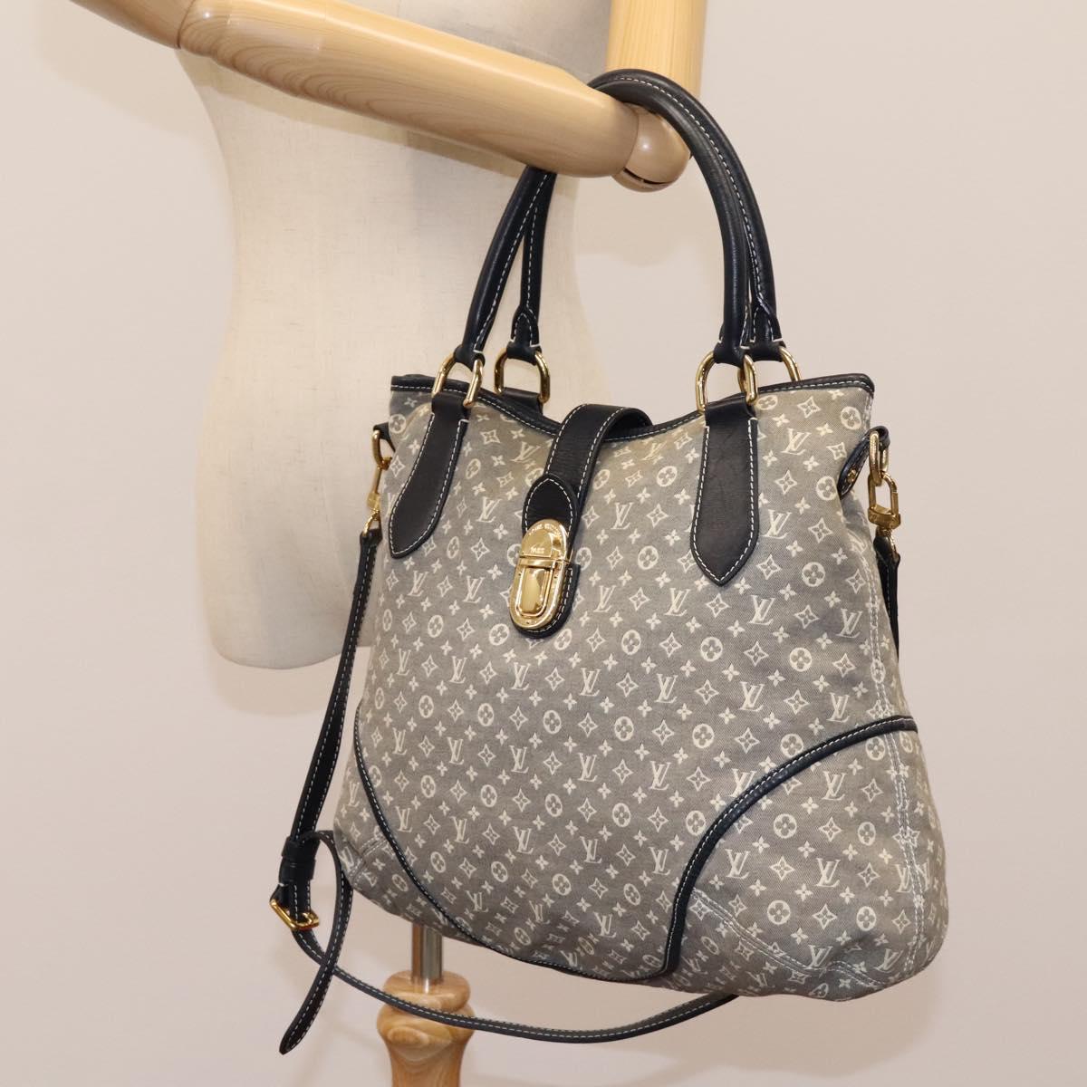 Louis Vuitton Elegie Grey Canvas Shoulder Bag (Pre-Owned)