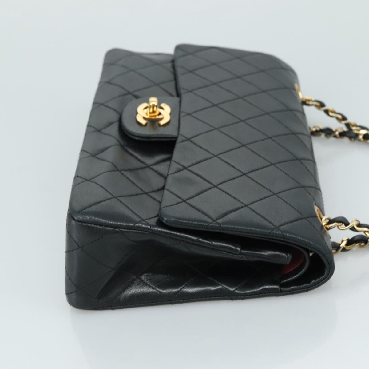Chanel Timeless Black Leather Shoulder Bag (Pre-Owned)