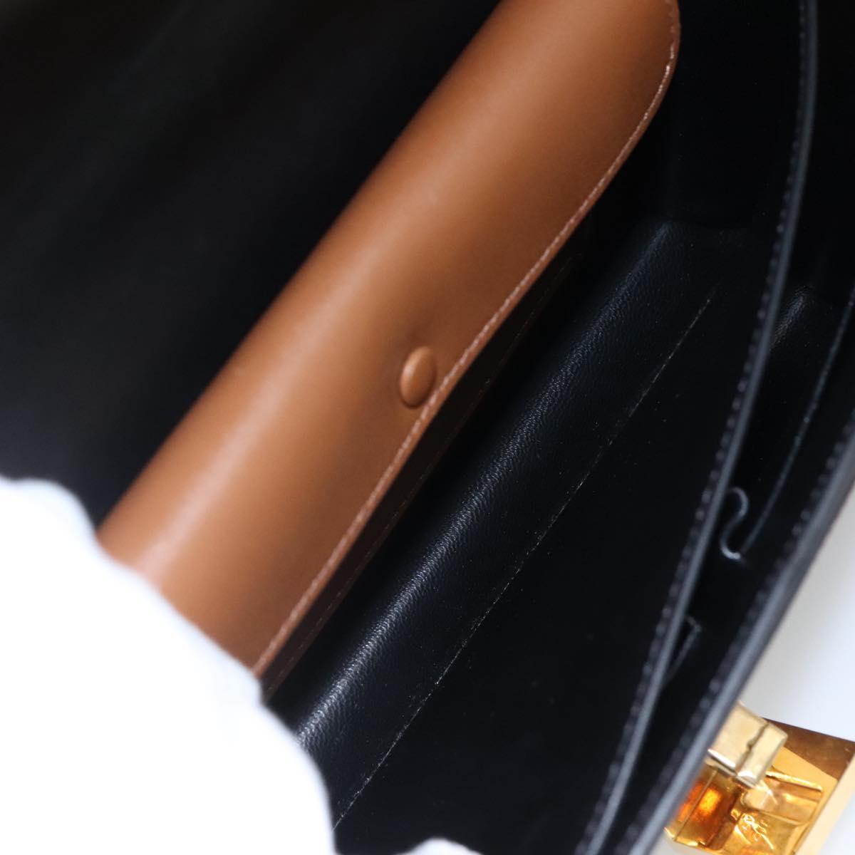 Céline Case Flap Black Leather Shoulder Bag (Pre-Owned)