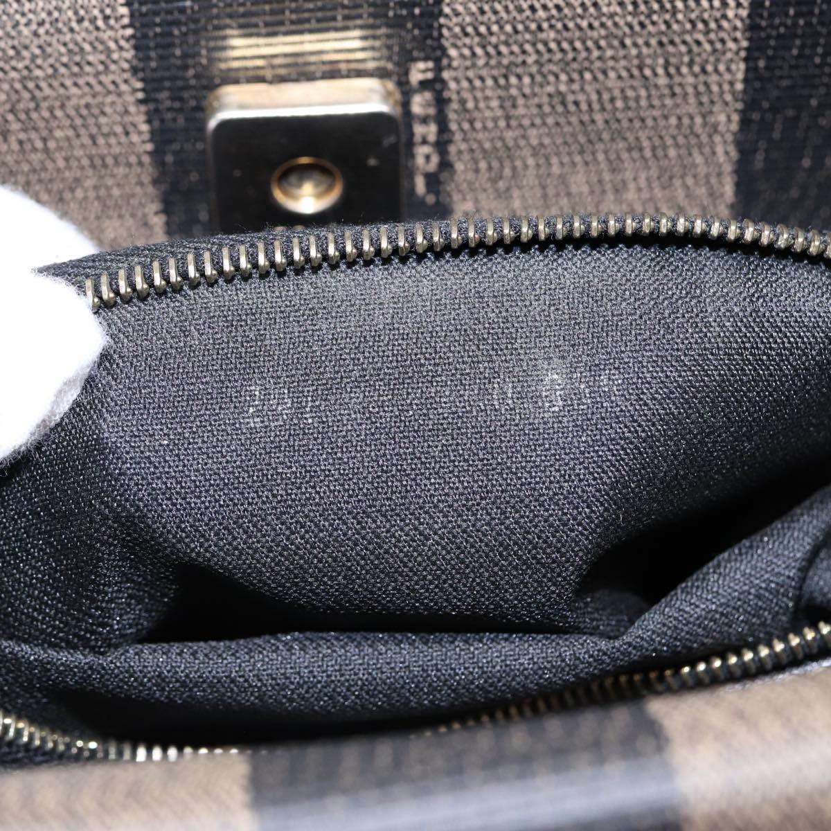 Fendi Pecan Brown Canvas Tote Bag (Pre-Owned)