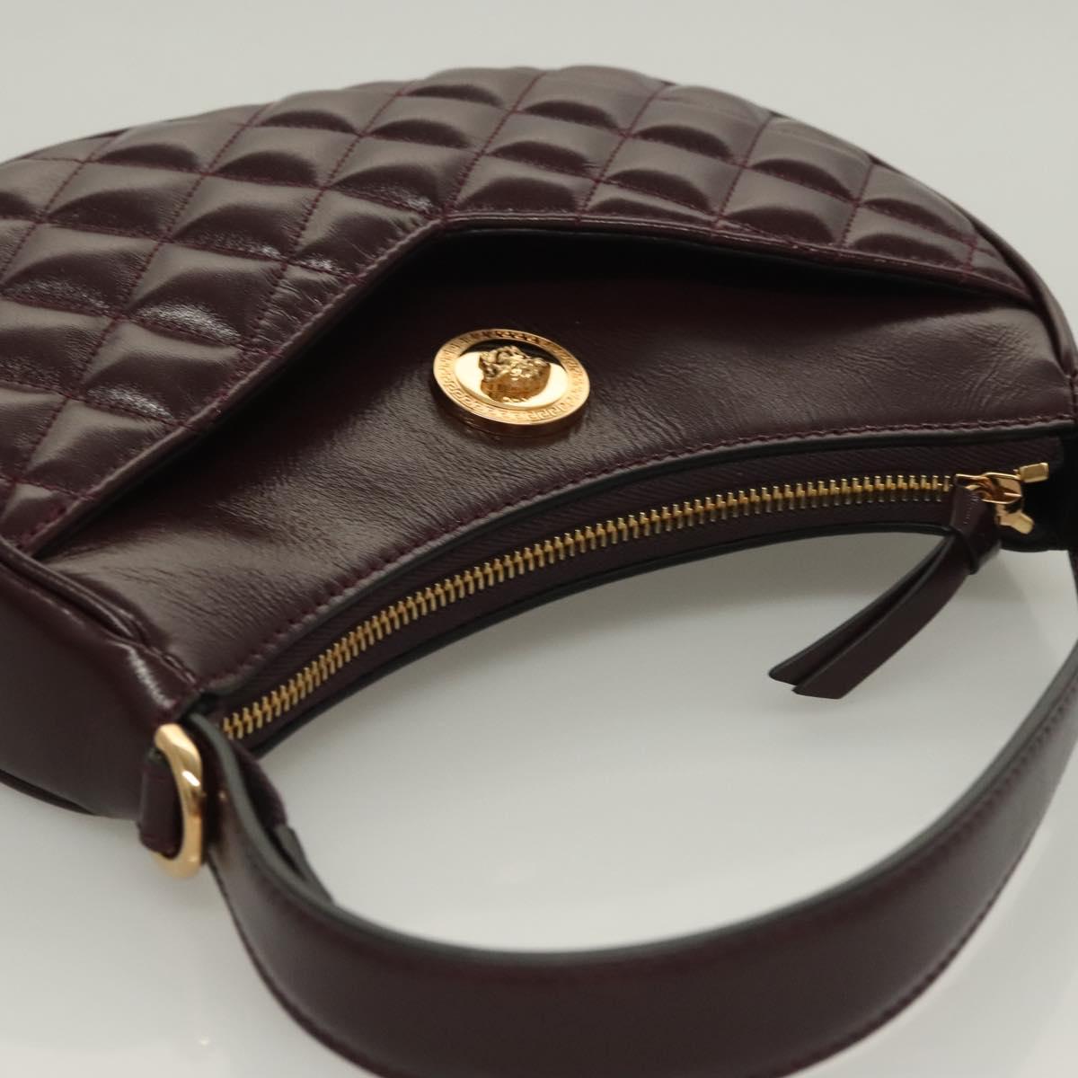 Versace Brown Leather Shoulder Bag (Pre-Owned)