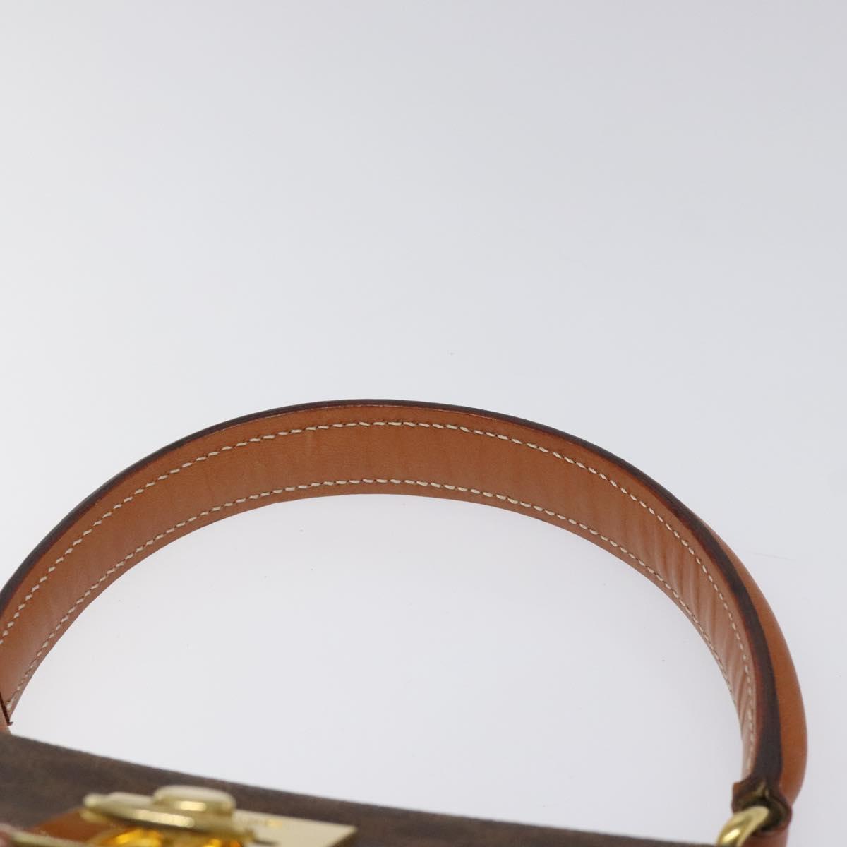 Céline Macadam Brown Canvas Handbag (Pre-Owned)