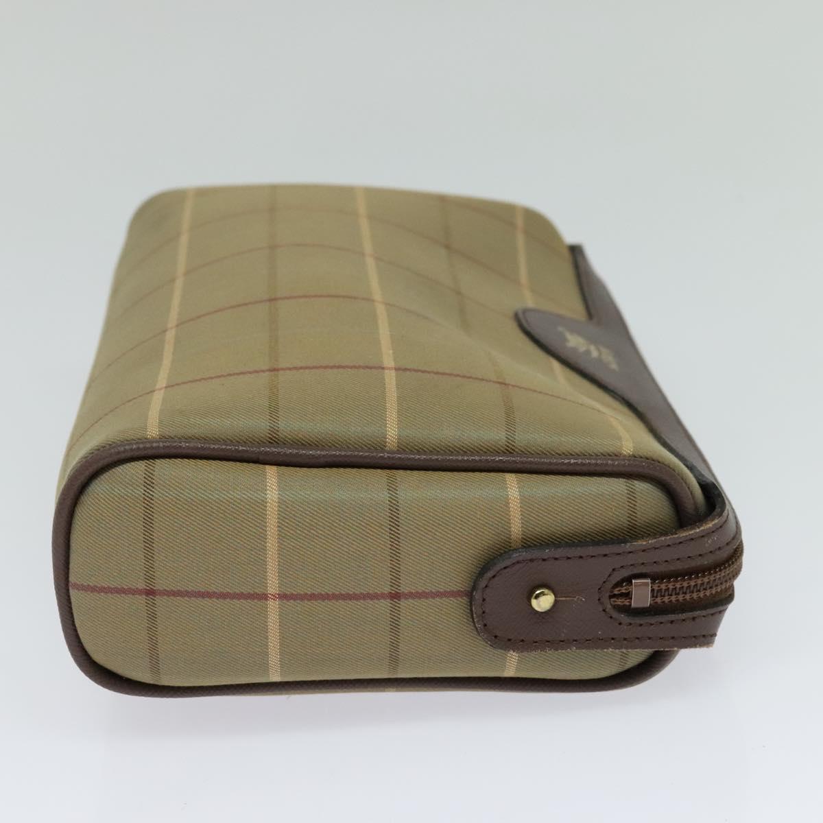 Burberry Nova Check Beige Canvas Clutch Bag (Pre-Owned)