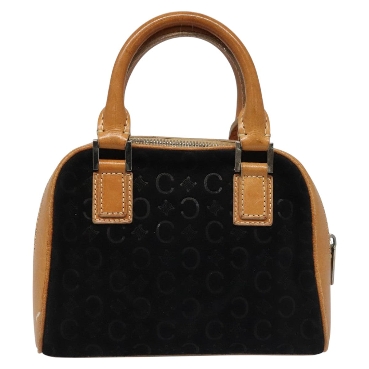 Céline Macadam Black Suede Handbag (Pre-Owned)