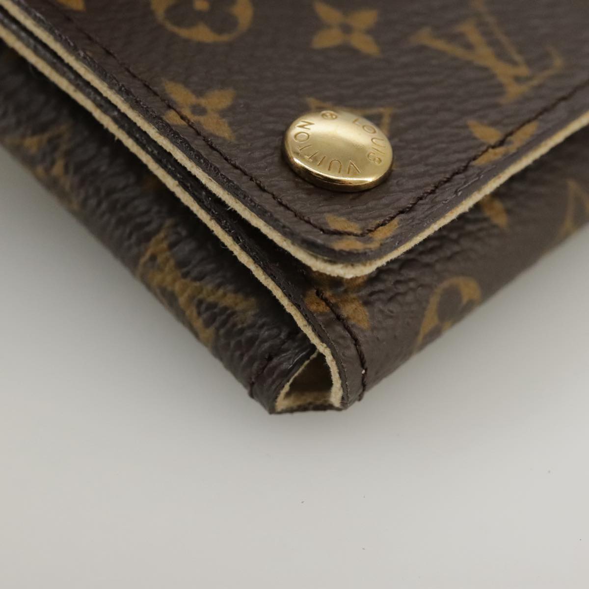 Louis Vuitton Jewelry Case Brown Canvas Wallet (Pre-Owned)