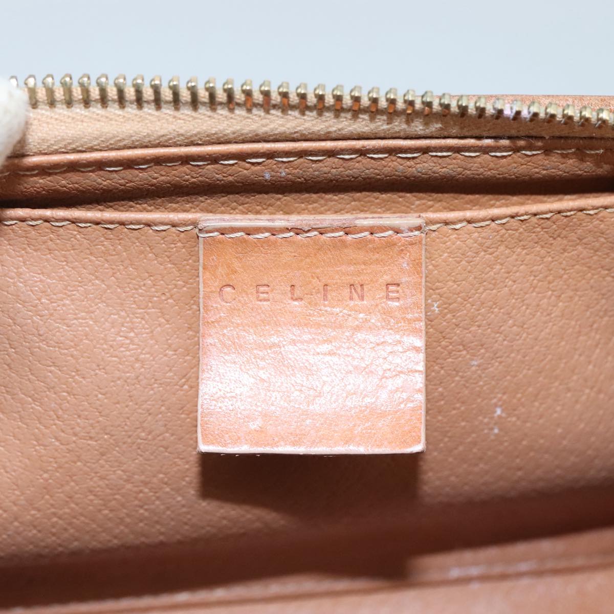 Céline Macadam Brown Canvas Clutch Bag (Pre-Owned)