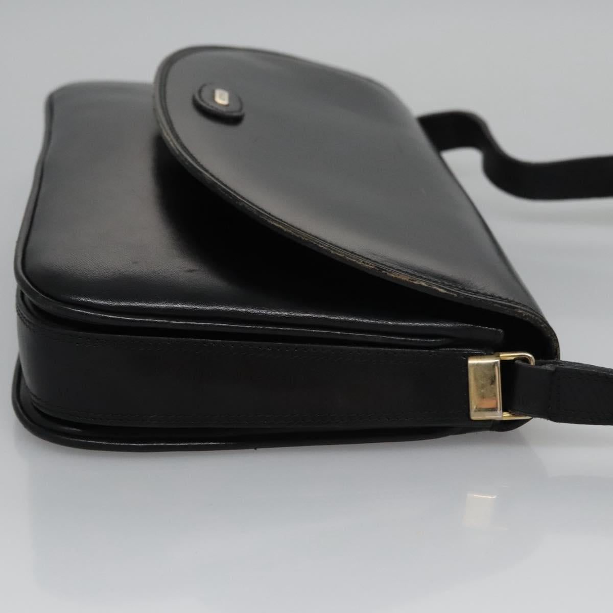 Bally Black Leather Shoulder Bag (Pre-Owned)
