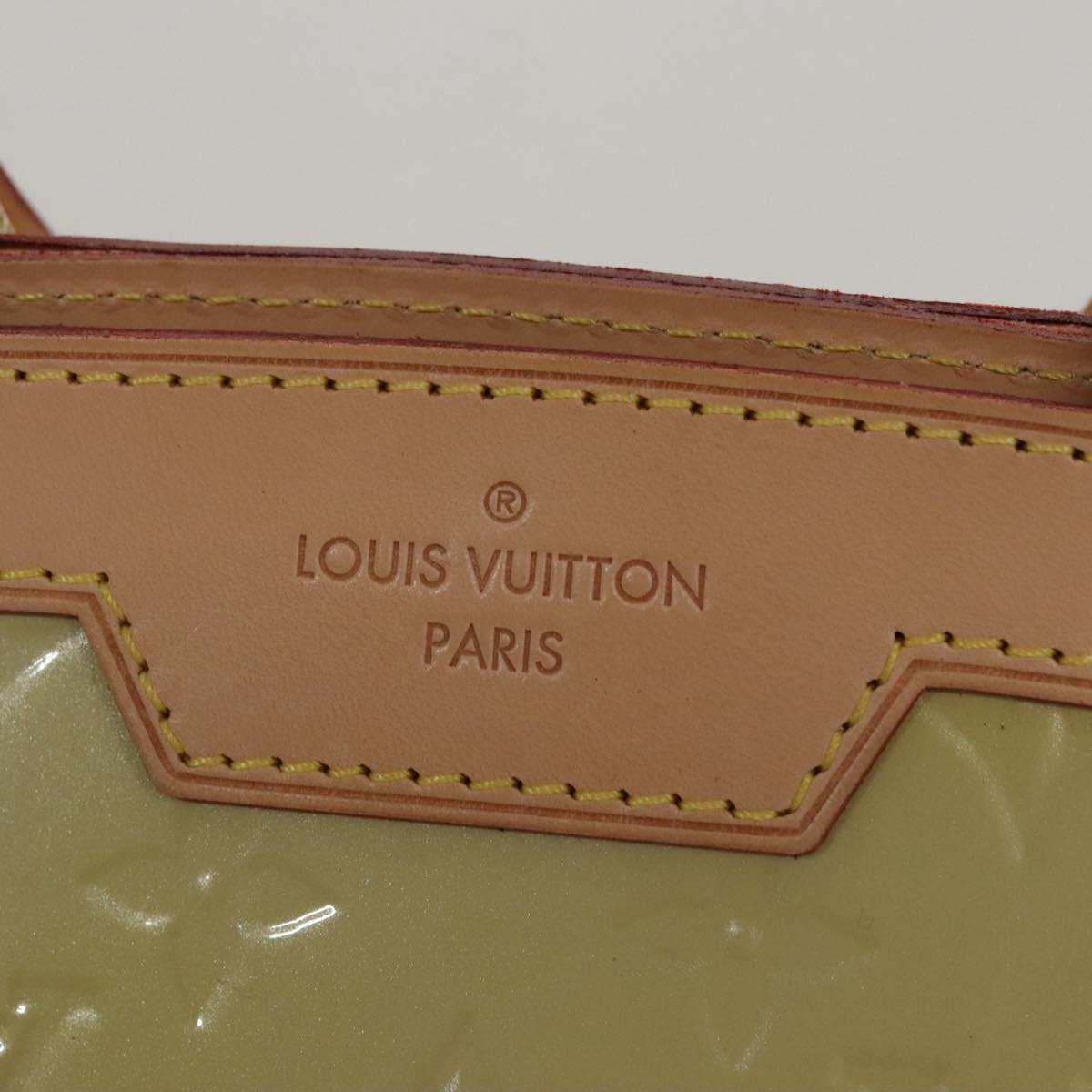 Louis Vuitton Blair Beige Patent Leather Handbag (Pre-Owned)