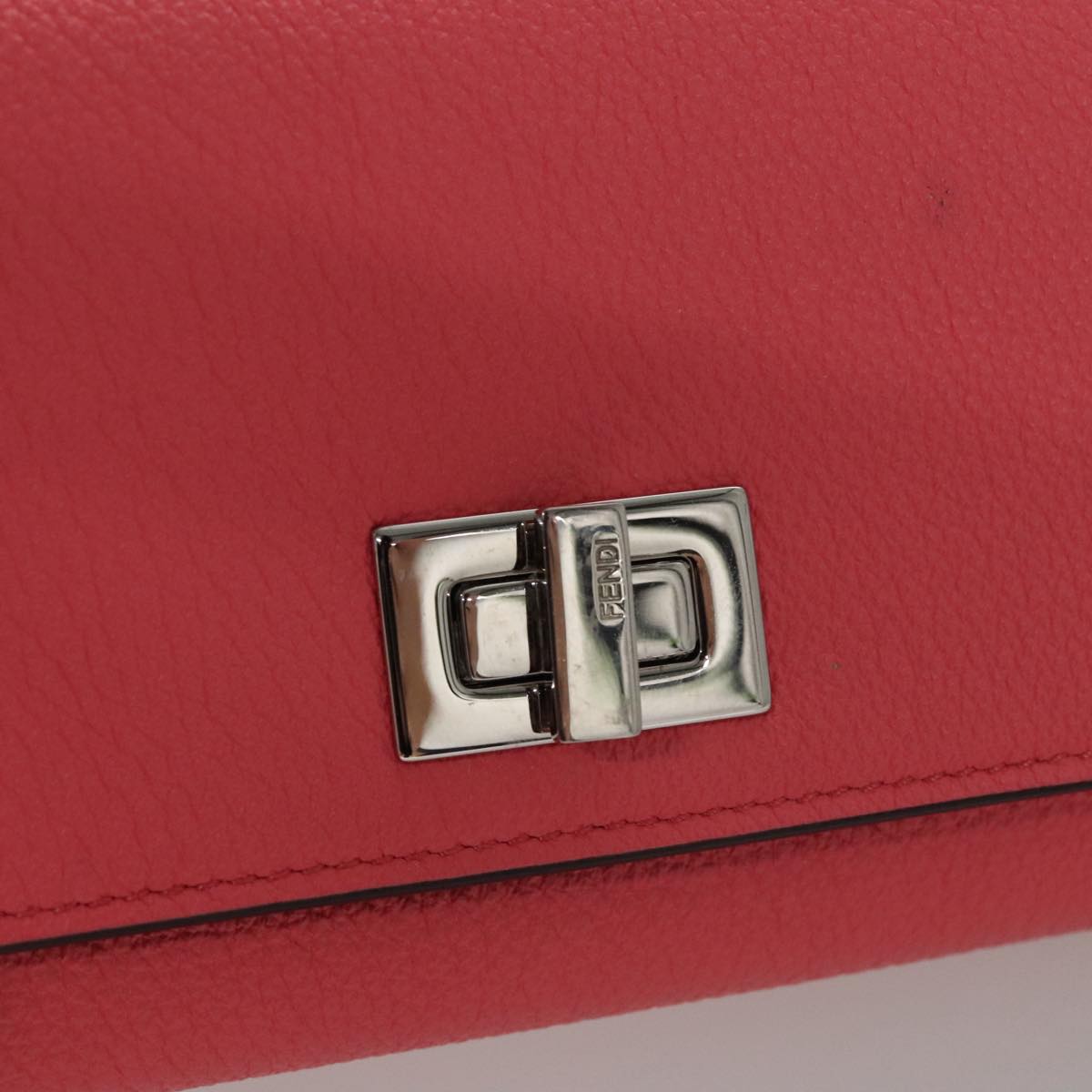 Fendi Peekaboo Pink Leather Wallet (Pre-Owned)