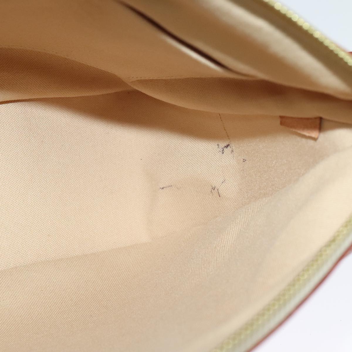 Louis Vuitton Siracusa Beige Canvas Shoulder Bag (Pre-Owned)