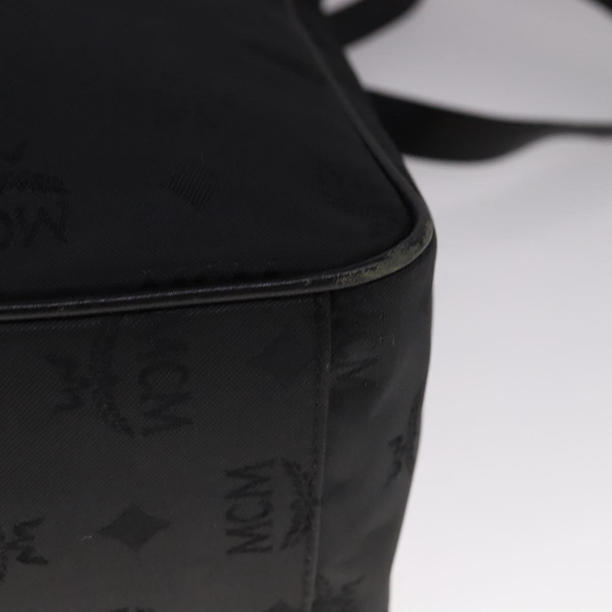 MCM Visetos Black Synthetic Shoulder Bag (Pre-Owned)