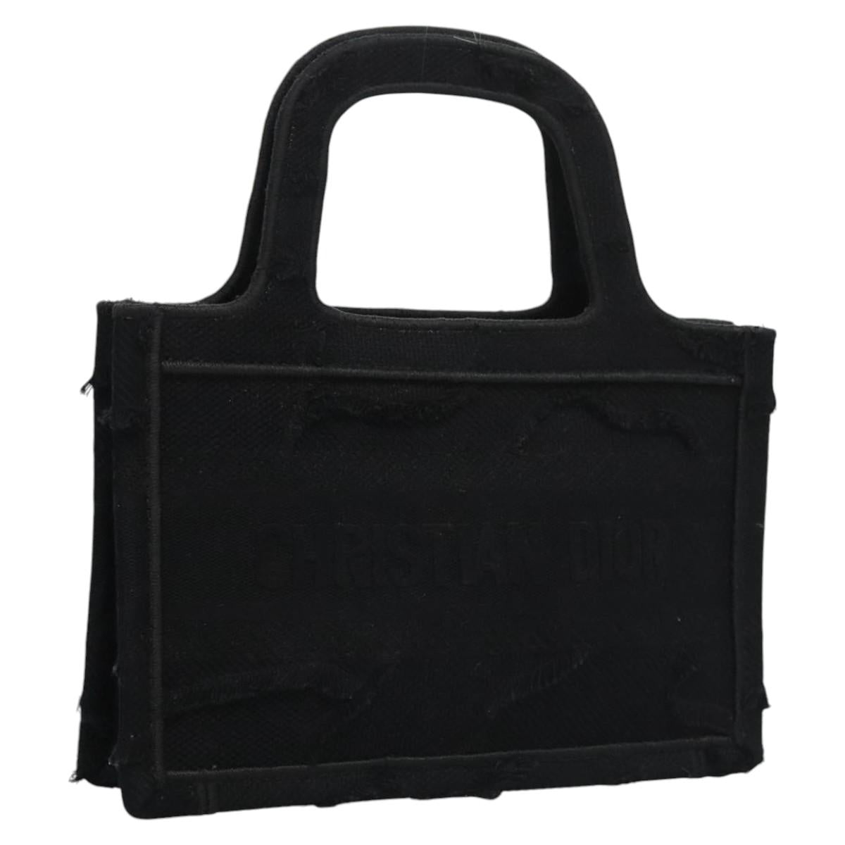 Dior Book Tote Black Canvas Tote Bag (Pre-Owned)