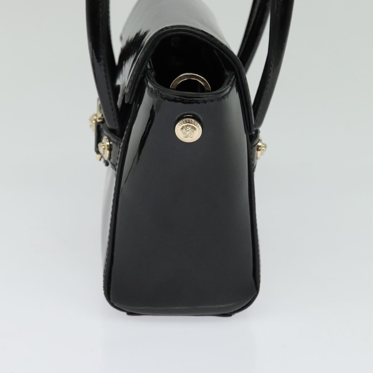 Versace Black Patent Leather Handbag (Pre-Owned)