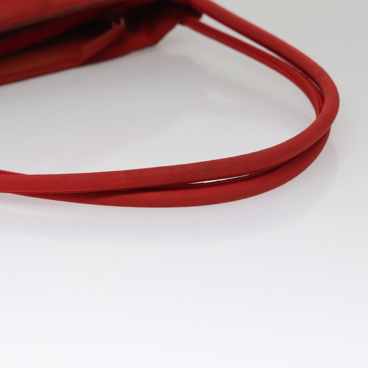 Prada Tessuto Red Synthetic Shoulder Bag (Pre-Owned)