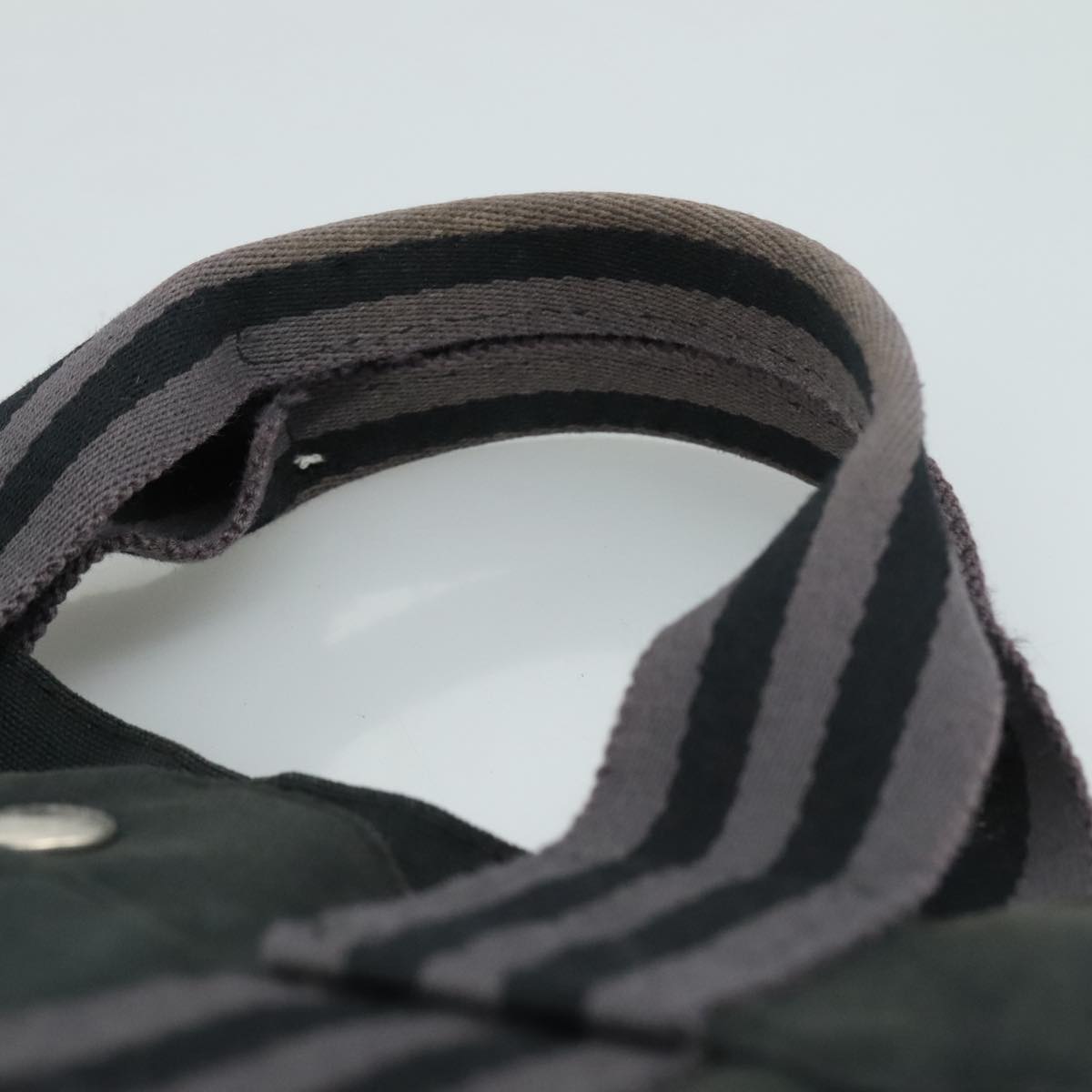 Hermès Herline Black Canvas Tote Bag (Pre-Owned)