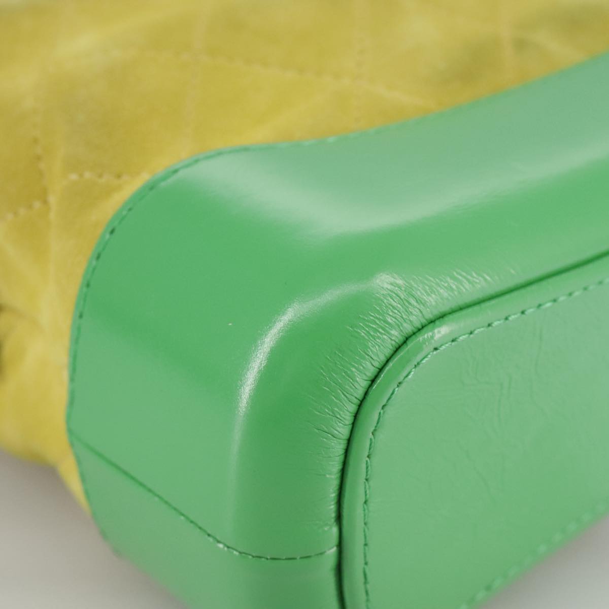 Chanel Gabrielle Yellow Suede Shoulder Bag (Pre-Owned)