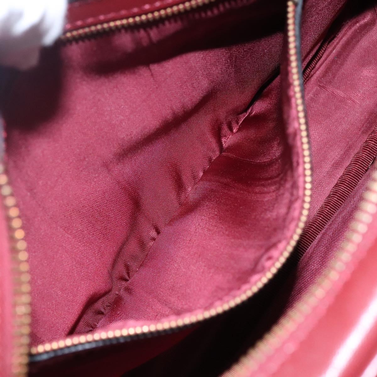 Cartier Must De Cartier Burgundy Leather Shoulder Bag (Pre-Owned)