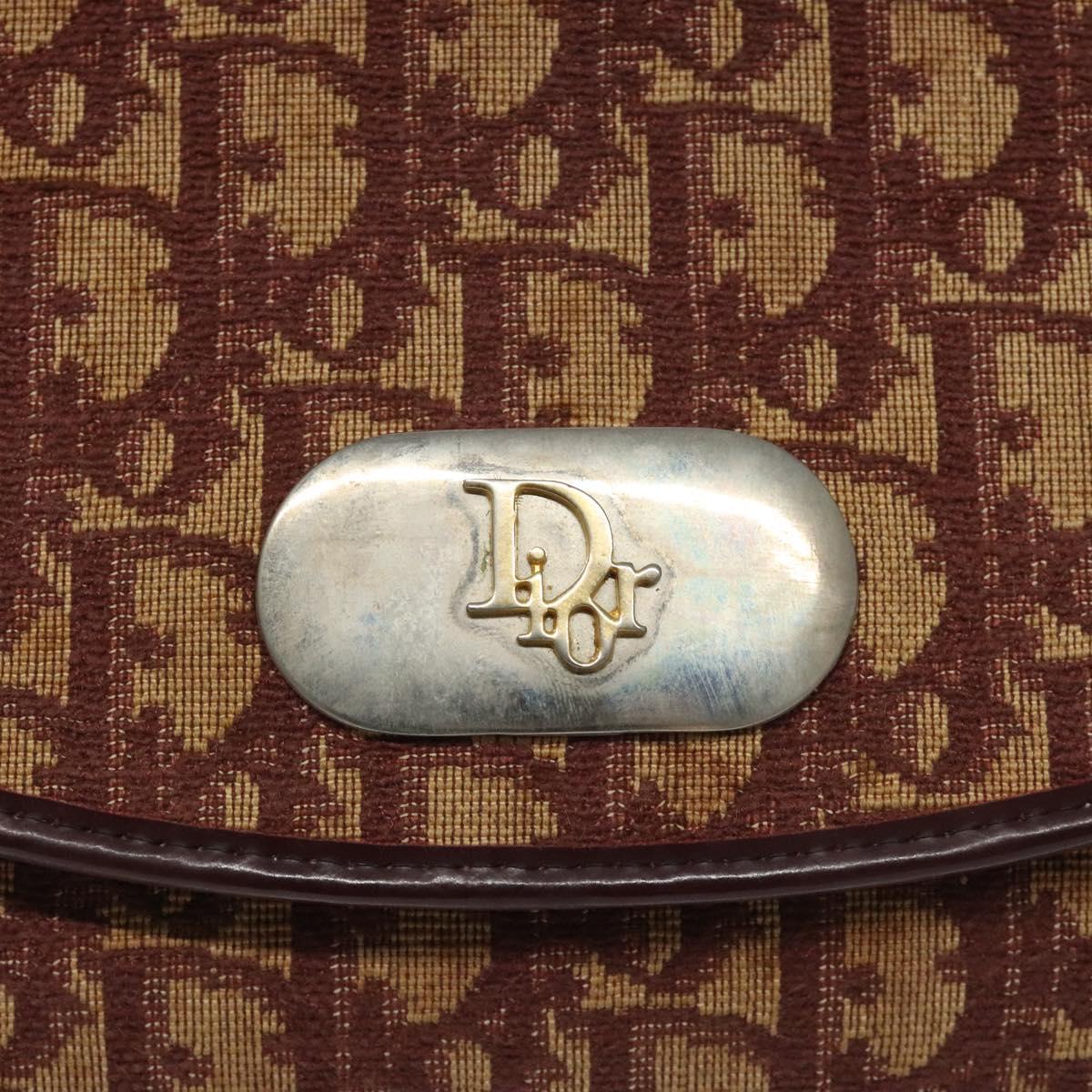 Dior Trotter Beige Canvas Shoulder Bag (Pre-Owned)