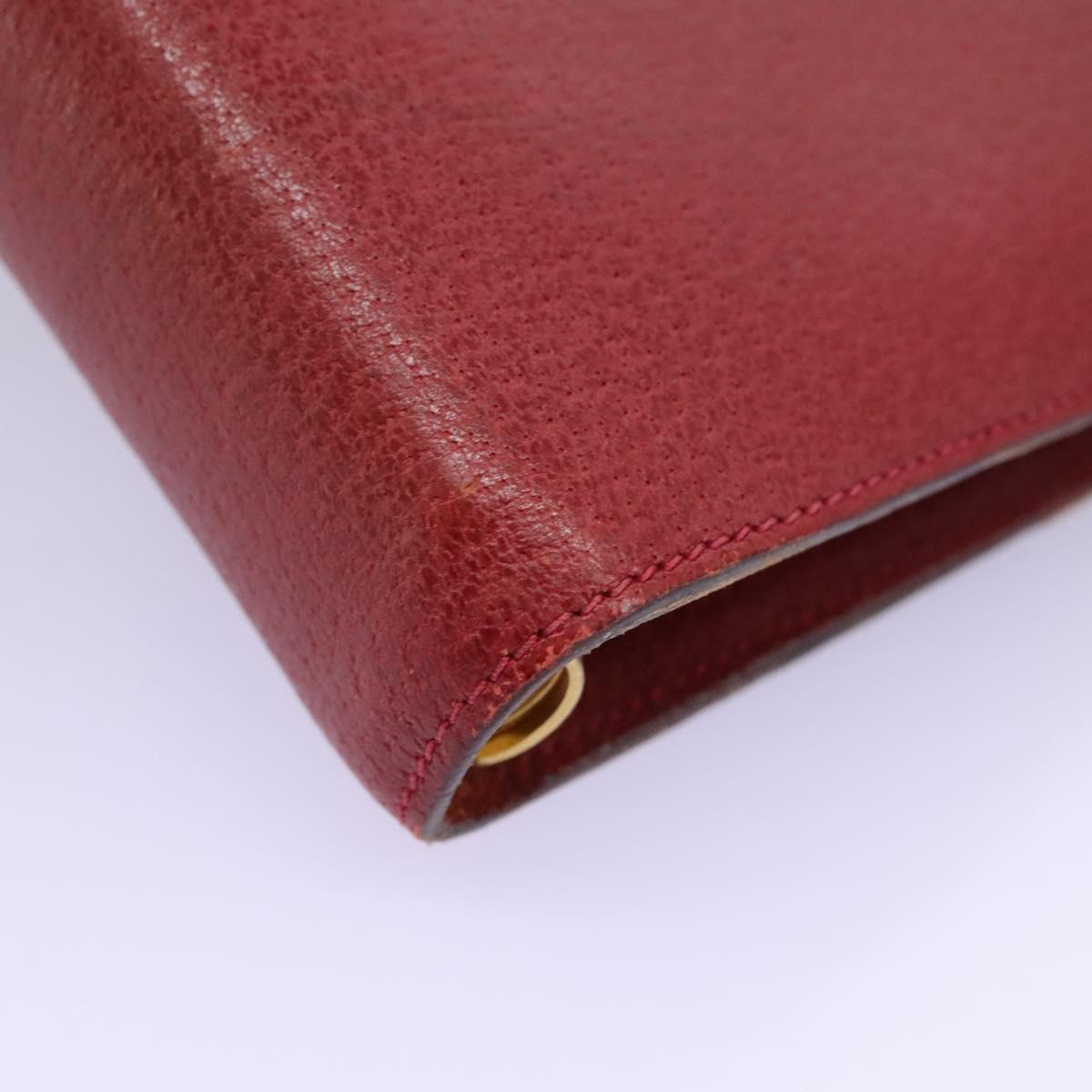 Gucci Couverture Agenda Red Leather Wallet (Pre-Owned)
