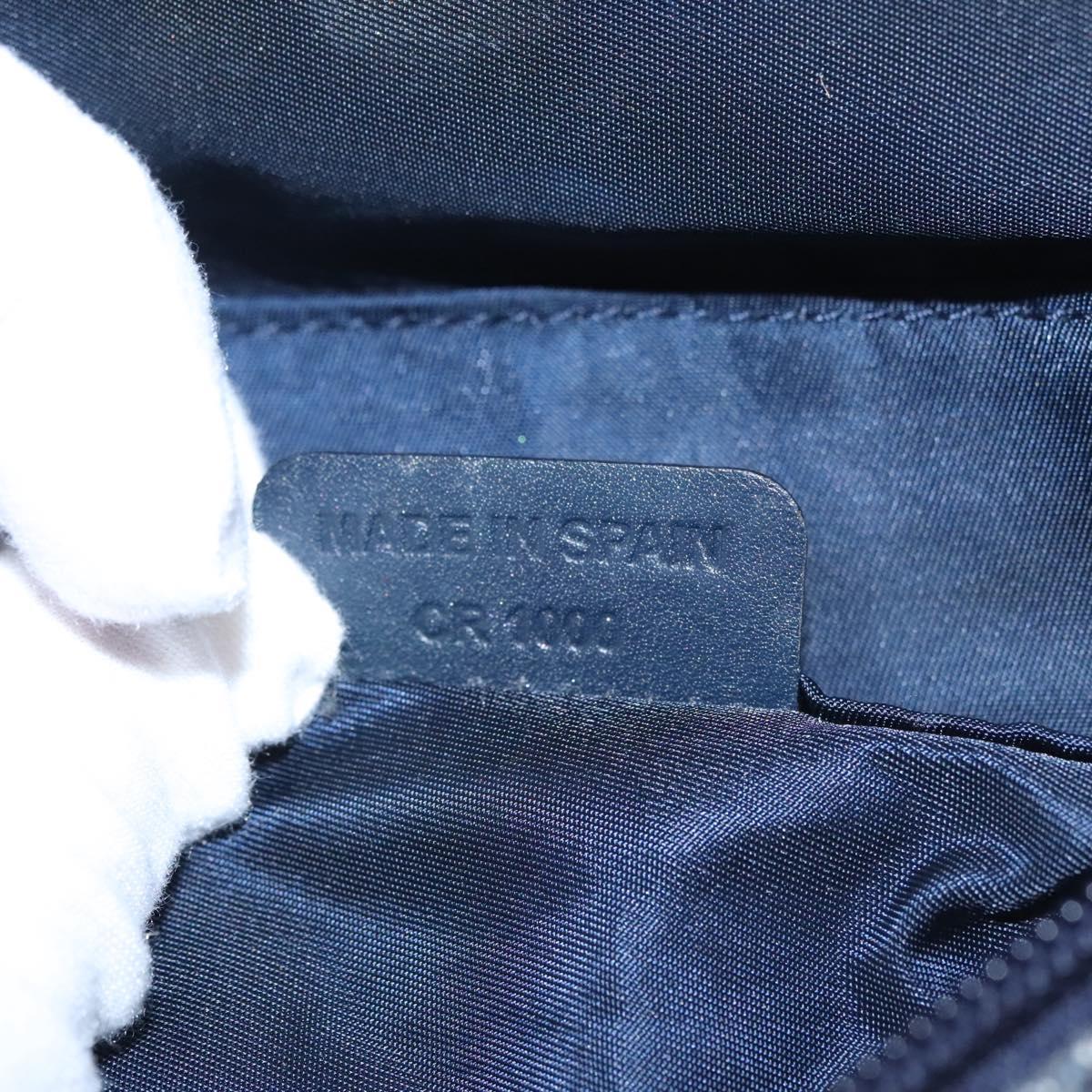Dior Saddle Navy Canvas Clutch Bag (Pre-Owned)