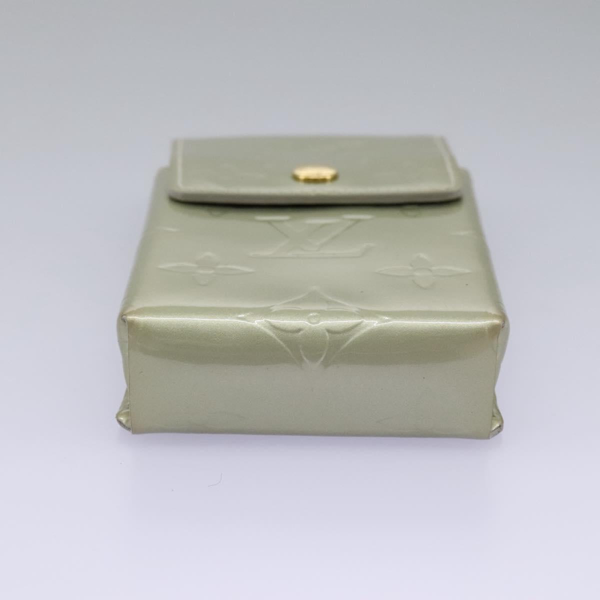 Louis Vuitton Etuit À Cigarettes Green Patent Leather Wallet (Pre-Owned)