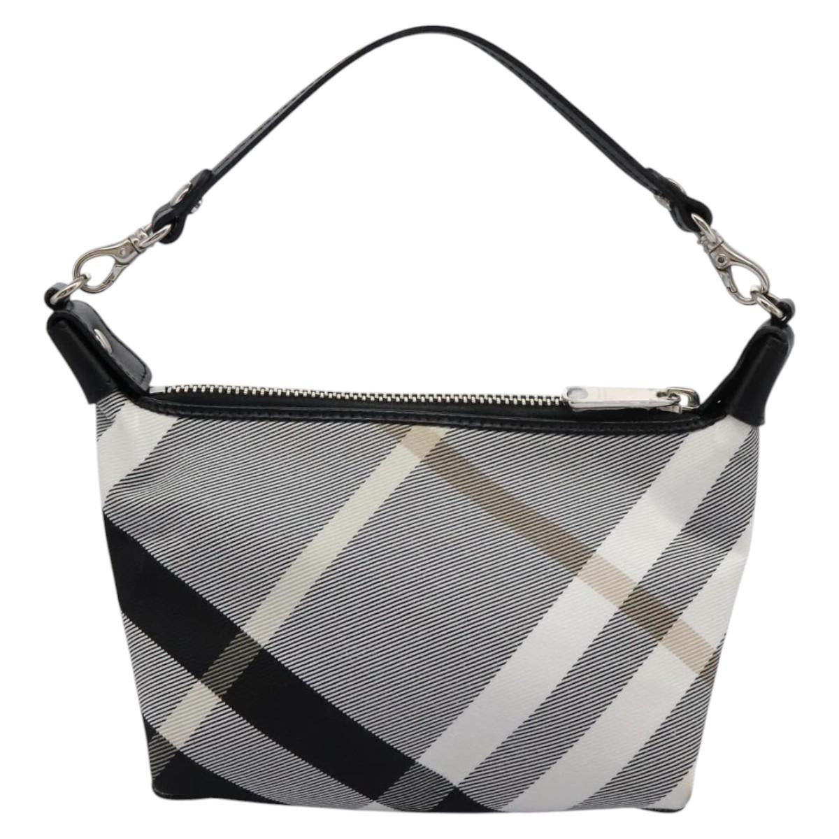 Burberry Nova Check Grey Canvas Clutch Bag (Pre-Owned)
