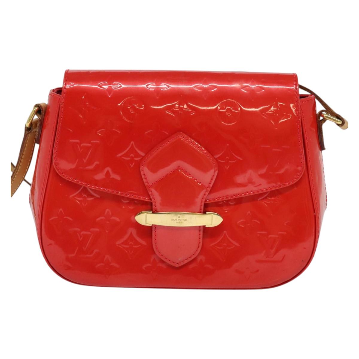 Louis Vuitton Bellflower Red Patent Leather Shoulder Bag (Pre-Owned)
