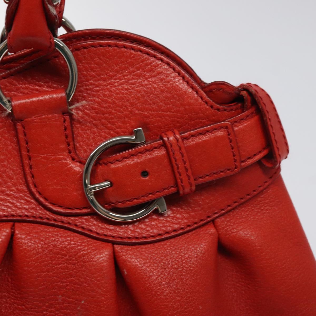 Salvatore Ferragamo Marisa Red Leather Handbag (Pre-Owned)