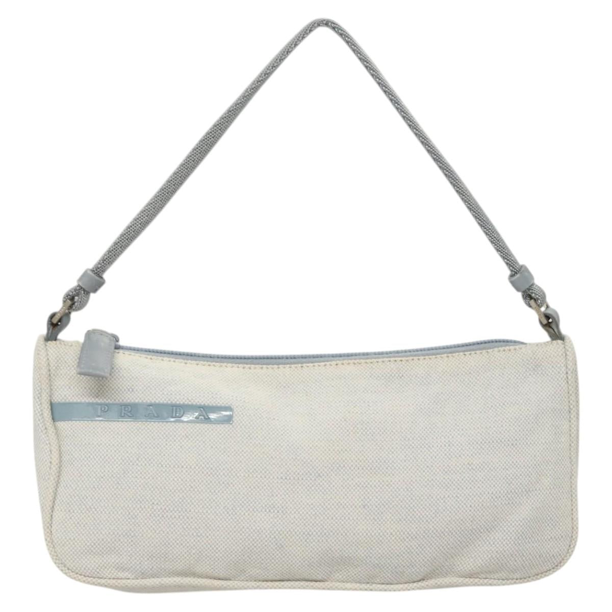 Prada Sports Blue Canvas Clutch Bag (Pre-Owned)