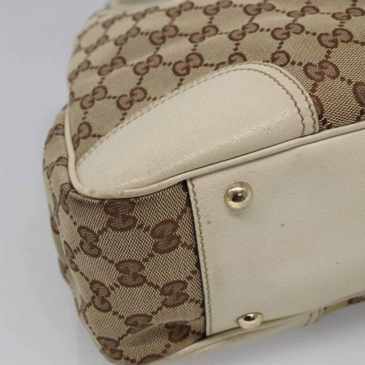 Gucci Princy Beige Canvas Tote Bag (Pre-Owned)