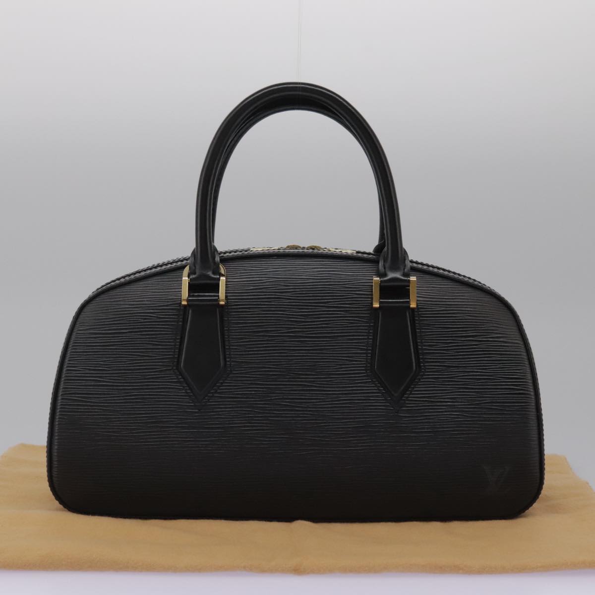 Louis Vuitton Jasmine Black Leather Handbag (Pre-Owned)
