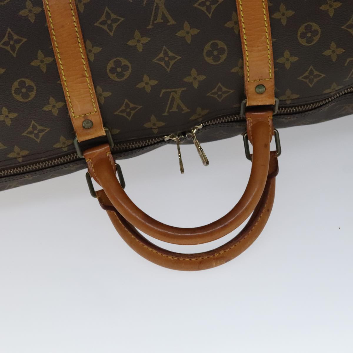 Louis Vuitton Keepall 60 Brown Canvas Travel Bag (Pre-Owned)