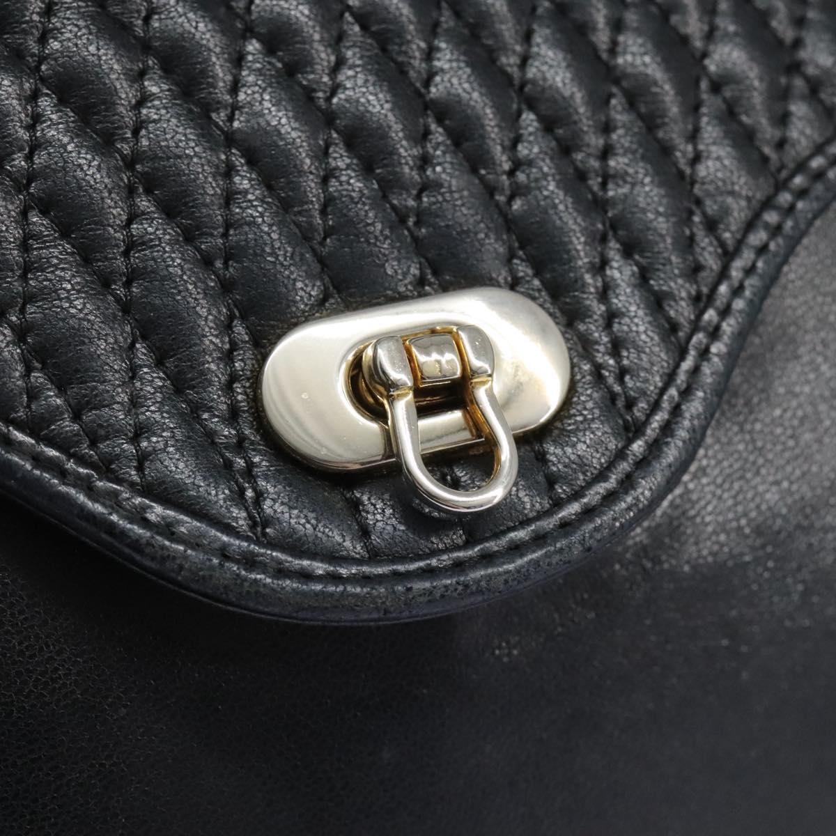 Bally Black Leather Handbag (Pre-Owned)