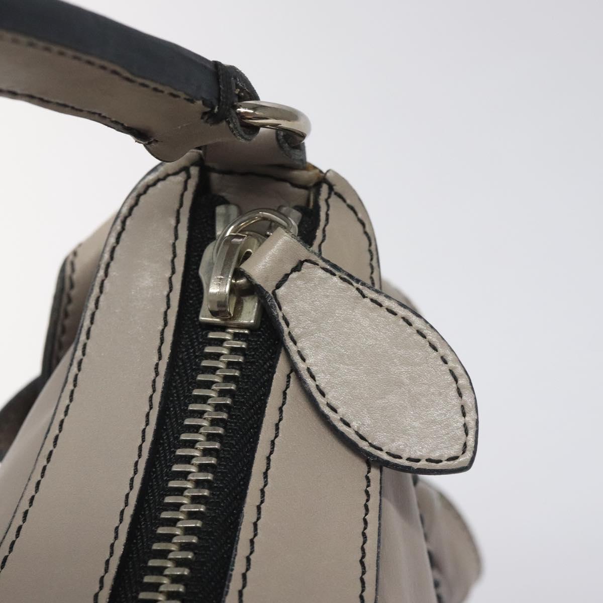 Valentino Garavani Grey Leather Shoulder Bag (Pre-Owned)