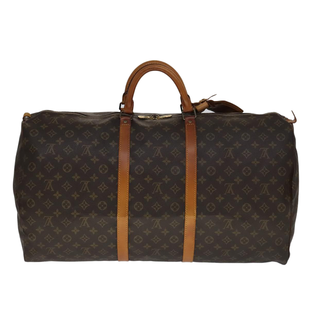 Louis Vuitton Keepall 60 Brown Canvas Travel Bag (Pre-Owned)