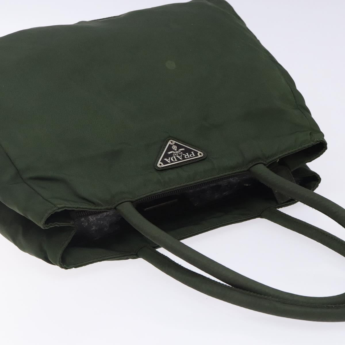 Prada Tessuto Khaki Nylon Tote Bag (Pre-Owned)