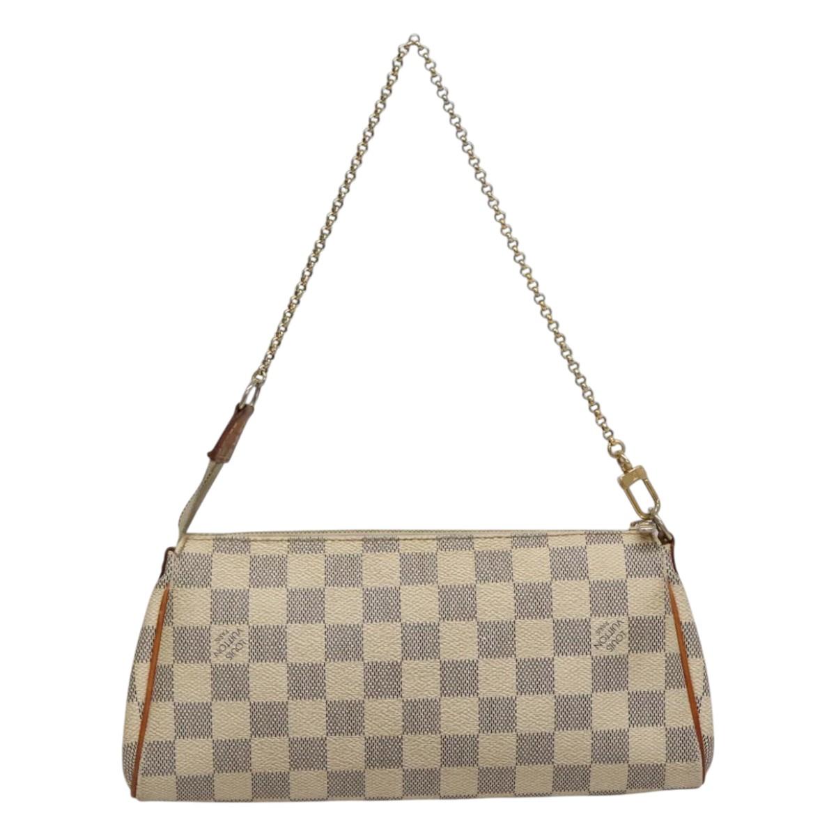 Louis Vuitton Eva White Canvas Shoulder Bag (Pre-Owned)