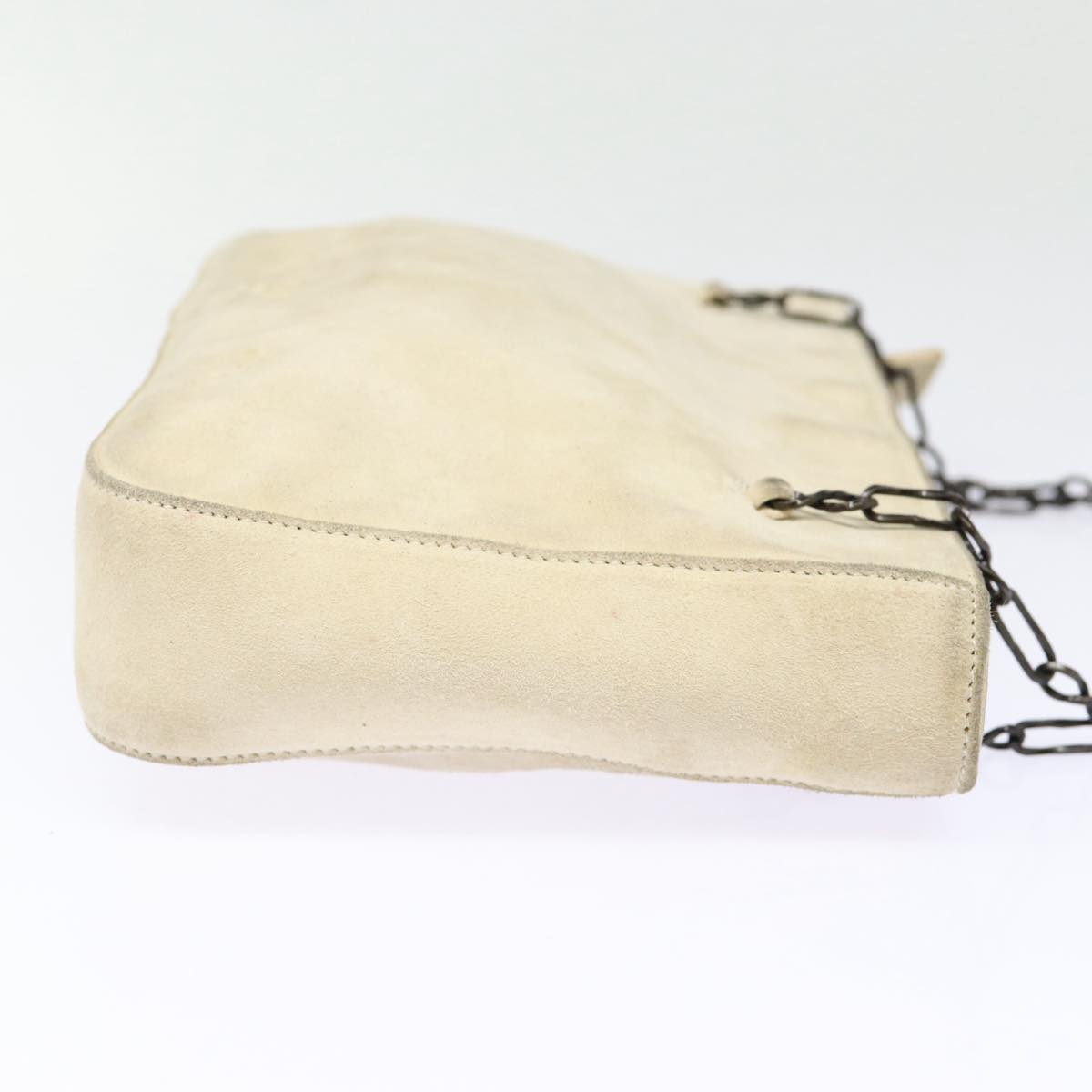 Prada Beige Suede Shoulder Bag (Pre-Owned)