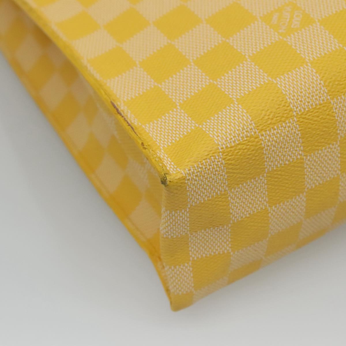 Louis Vuitton Yellow Canvas Handbag (Pre-Owned)