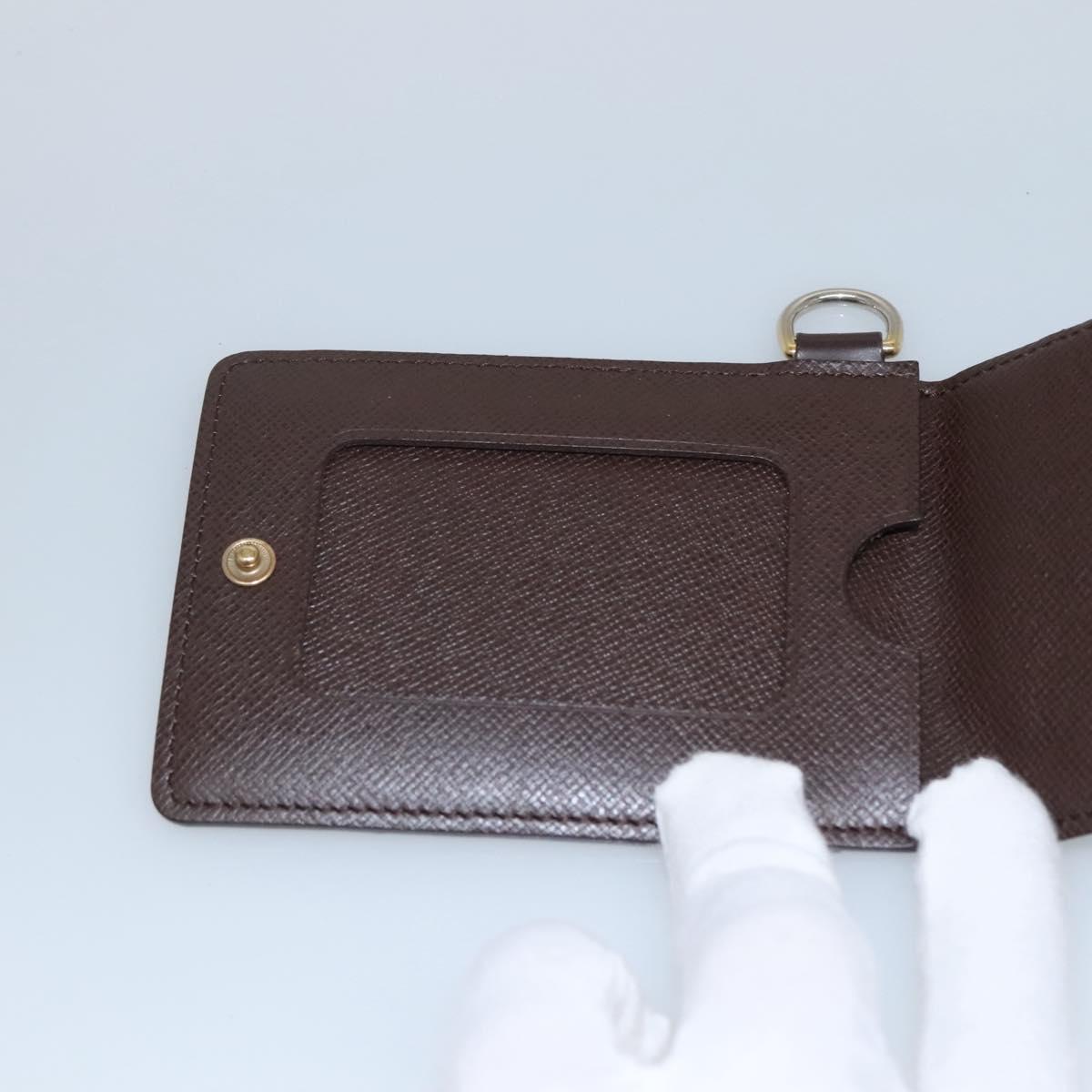 Louis Vuitton Card Case Brown Canvas Wallet (Pre-Owned)