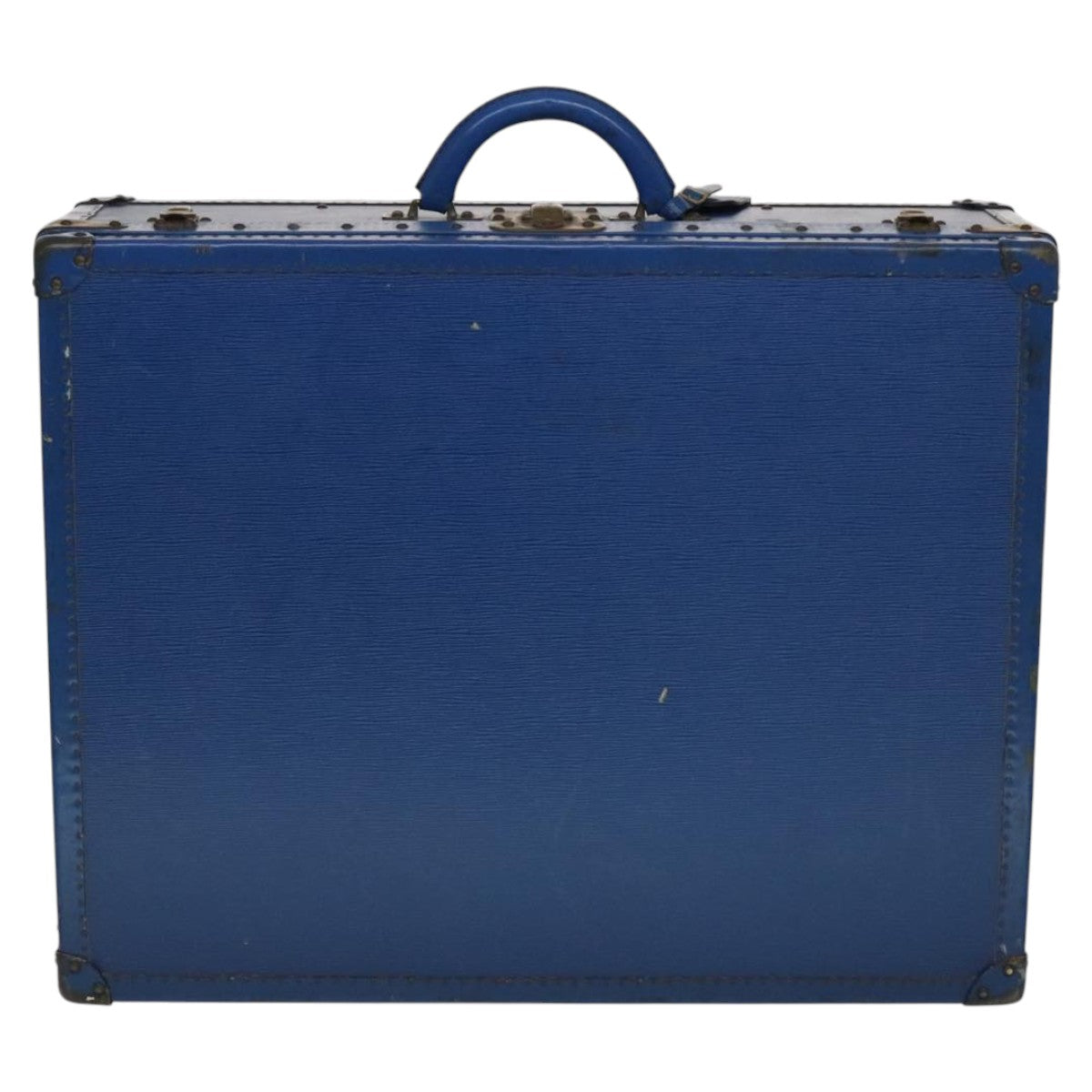 Louis Vuitton Trunk Blue Leather Travel Bag (Pre-Owned)